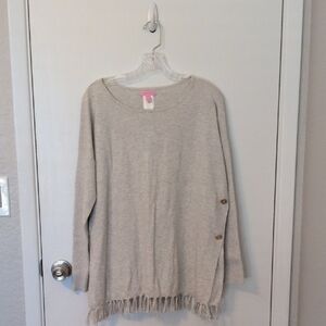 Lilly Pulitzer Heather Gray Knit Sweater